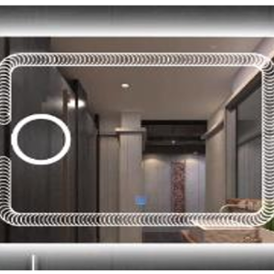 Miroir horizontal 80*60 cm avec lumière LED