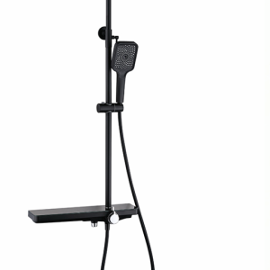 Colonne de douche noir avec barre