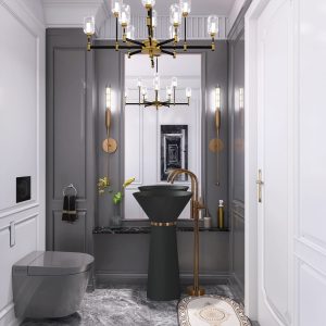 VASQUE TAM TAM ZENITH NOIR Size:480x480x850mm - 4029A-1