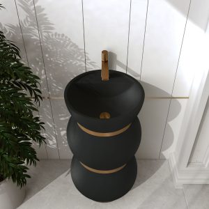 VASQUE TAM TAM BONBON NOIR Size:462x462x860mm - 4040B -1