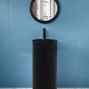 VASQUE TAM TAM LEOPARD NOIR Size:380*380*860 - 4064A-1