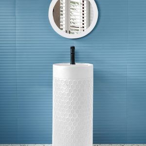 VASQUE TAM TAM LEOPARD BLANC Size:380*380*860 - 4064A-2