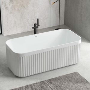 BAIGNOIRE FREE STANDING Q191 BLOOM CARRE WHITE 1700x800x580 mm