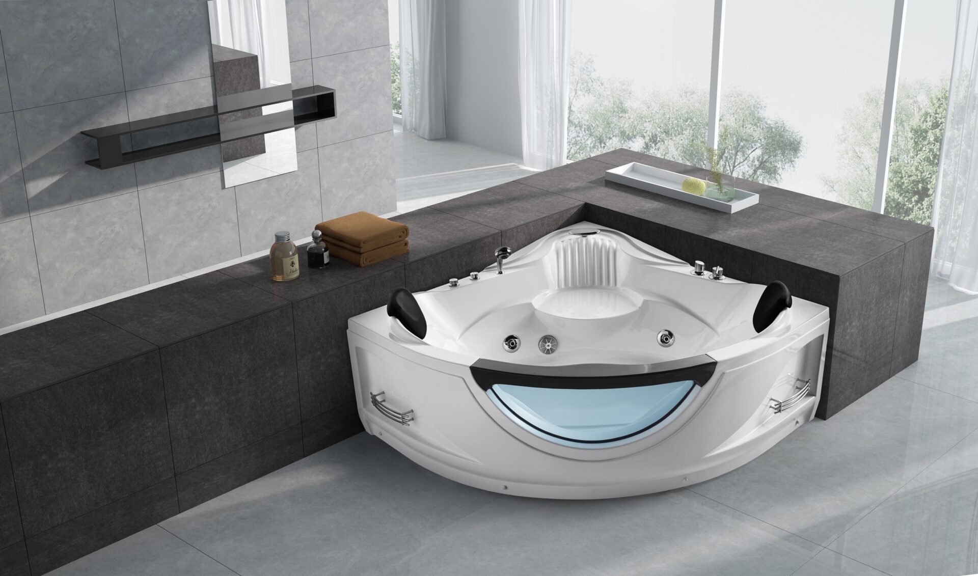 BAIGNOIRE HYDROMASSAGE Q319 VERTEX 1500*1500*630mm