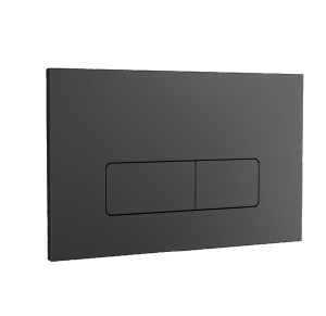 Bouton poussoir CERATILE ANDREA pour réservoir finition  Noir mat