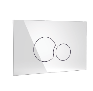 Bouton poussoir CERATILE BELEN pour réservoir finition chromé brillant