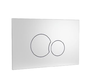 Bouton poussoir CERATILE BELEN pour réservoir finition chromé mat