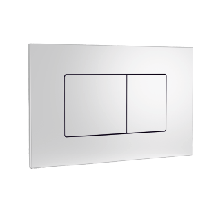 Bouton poussoir CERATILE NOELIA pour réservoir finition chromée mat