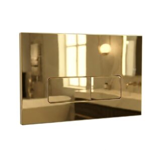 Bouton poussoir CERATILE ANDREA pour réservoir finition Gold brillant