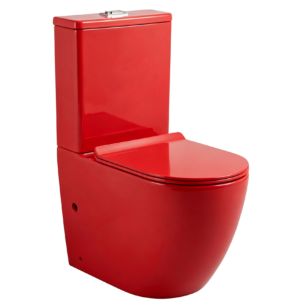 WC AU SOL COMPLET BOLD RED Size:645x380x805mm P-trap.180mm