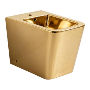 Bidet au sol NOVA carré electroplating gold Size:560*360*400mm